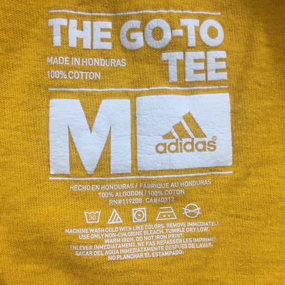 Adidas Cleveland Cavaliers NBA Mens M Yellow 100% Cotton I'm Coming Home Tshirt - Picture 6 of 6